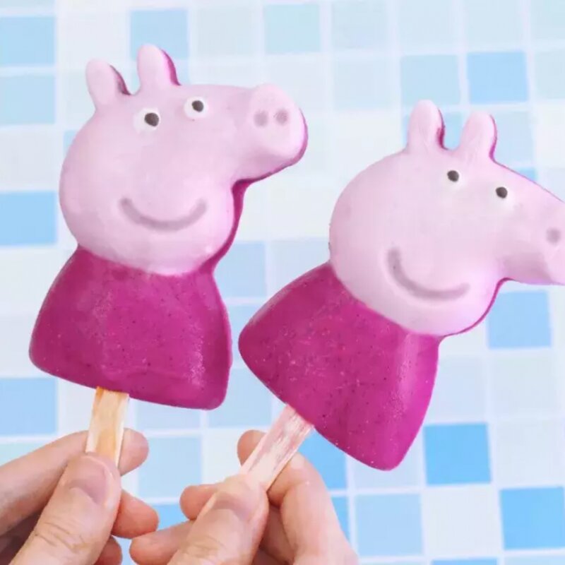 小猪佩奇雪糕怎么做的（教你做孩子最爱的佩奇雪糕）(8)