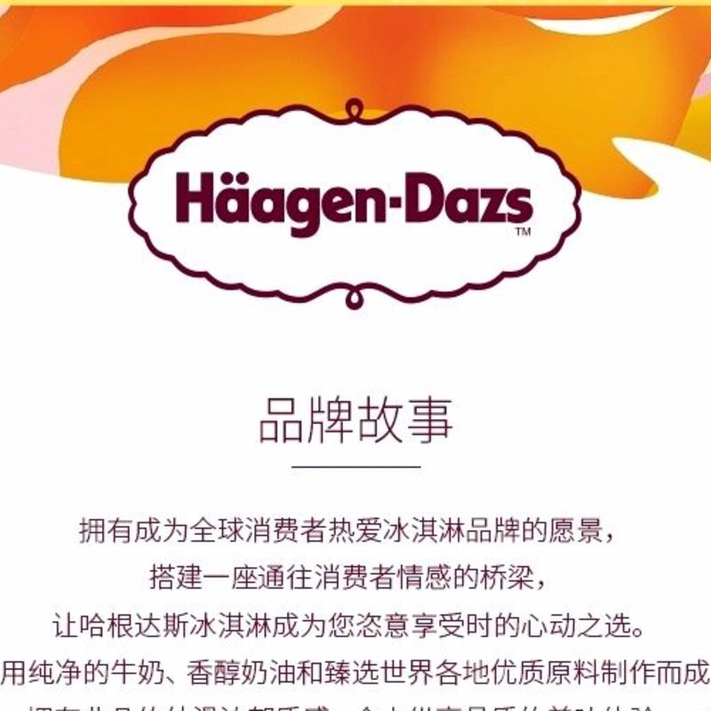 哈根达斯芒果小杯  81g  24杯(3)