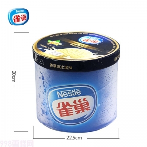 雀巢餐饮桶装雪糕批发草莓味冰淇淋3.5kg，7升装