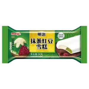 明治抹茶红豆雪糕扁条装96g 20支