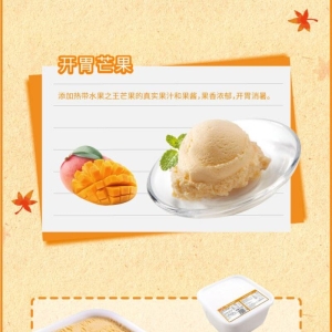 明治餐饮大桶装雪糕芒果味冰淇淋批发2.1