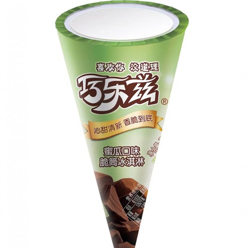 伊利 巧乐兹哈密瓜口味脆皮甜筒雪糕冰淇淋冰激凌冷饮  73g 16支(1)